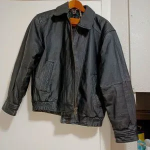 Source Unknown | Jackets & Coats | Black Used Bomberstyle Jacket 